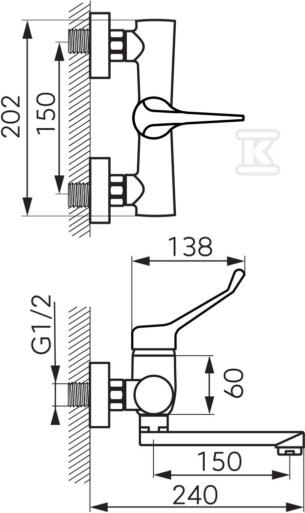 Bateria umywalkowa ALGEO MEDICO - BAGM3